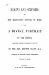 Rimini and Oxford, or, The miraculous picture of Mary, and a divine portrait of the church