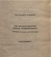 Page 185 : 1919 commencement announcement
