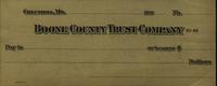 Boone County Trust Company receipt