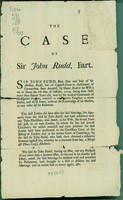 Case of Sir John Rudd, Bart