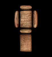 Sumerian administrative document on clay tablet in cuneiform script 3.