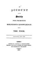Account of the Society for Promoting Religious Knowledge Among the Poor