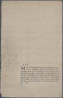 To our very good Lord, Charles Viscount Townshend, Custos Rotulorum of the County of Norfolk, and to the justices of the peace of the said county