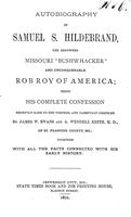 Autobiography of Samuel S. Hildebrand