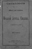 William Jewell College catalog, 1872-73