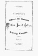 William Jewell College catalog, 1880-81