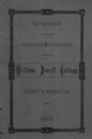 William Jewell College catalog, 1882-83