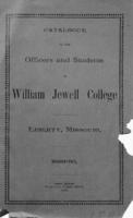 William Jewell College catalog, 1889-90