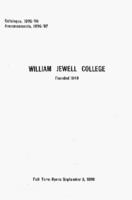 William Jewell College catalog 1895-96: catalogue for 1895-96 and announcements for 1896-97