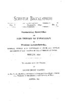 Scientiae baccalaureus, vol. 1, no. 3 (February 1891)