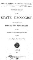 Biennial report of the State Geologist, 1915
