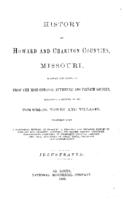 History of Howard and Chariton Counties, Missouri