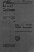 William Jewell College catalog, 1937-1938: catalog for 1937-1938 and announcements for the year 1938-1939 