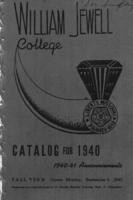 William Jewell College catalog, 1940: catalog for 1940 and 1940-41 announcements 