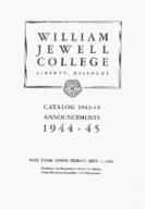 William Jewell College catalog, 1944-1945: announcements 1944-1945 