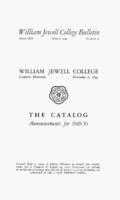 William Jewell College catalog, 1949-1950: announcements 1949-1950