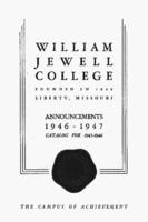 William Jewell College catalog, 1946-1947: announcements 1946-1947 