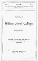 William Jewell College catalog, 1904-1905 : catalogue for the year 1904-1905 and announcements for the year 1905-1906