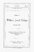 William Jewell College catalog, 1905-1906 : catalogue for the year 1905-1906 and announcements for the year 1906-1907