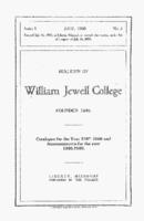 William Jewell College catalog, 1907-1908 : catalogue for the year 1907-1908 and announcements for the year 1908-1909