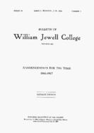 William Jewell College catalog, 1916-1917 : announcements for the year 1916-1917