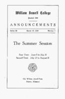 William Jewell College catalog 1929: announcements for the summer session 1929