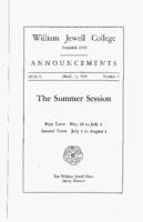 William Jewell College catalog 1930: announcements for the summer session 1930