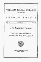 William Jewell College catalog 1935: announcements for the summer session 1935