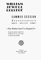William Jewell College catalog 1939: announcements for the summer session 1939