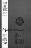 William Jewell College catalog 1947: announcements summer term 1947