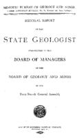 Biennial report of the State Geologist, 1906