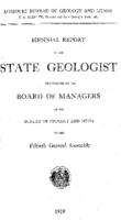 Biennial report of the State Geologist, 1918