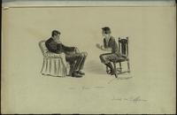 JM-C018: Conversation between seated man and woman