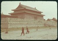 Hiller 08-081: Long building with textured roof and expansive front lawn, Peiping, number 2