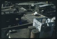 Hiller 07-080: Person sitting on a boat dock, Soochow Creek