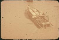 Hiller 07-083: Boat with cargo on the water, Soochow Creek