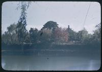 Hiller 08-109: A lake with a building hidden behind trees, Peiping, number one