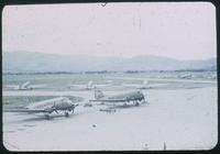 Hiller 08-161: Planes on a landing strip, Peiping