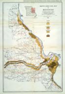 Brown loess soil map of Missouri (northeastern area)