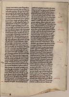 Commentary on the Pauline Epistles, in Latin, manuscript on vellum [fragment]