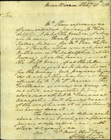 George Washington To Mr. [William] Hunter, integral address cover docketed by Hunter.
