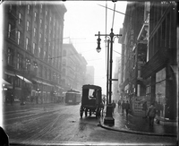 Seventh Street and Washington Avenue in the Rain