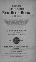 Gould's St. Louis Red-Blue Book for 1918
