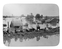 Hamburg, Louisiana During the Great Flood