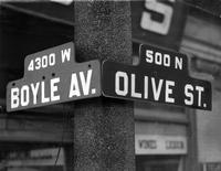 Boyle Avenue and Olive Street