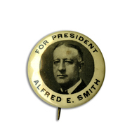 For President Alfred E. Smith Button