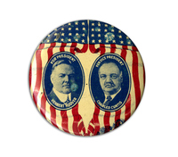 Herbert Hoover/Charles Curtis Button