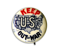 Keep U.S. Out of War Button