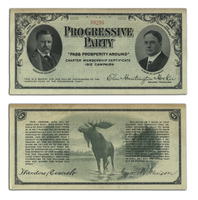 Progressive Party, Roosevelt/Johnson Certificate