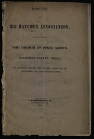 Minutes of the Big Hatchey Association